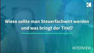 Video-Thumbnail mit dem Titel: ‚Wieso sollte man Steuerfachwirt werden und was bringt der Titel?
